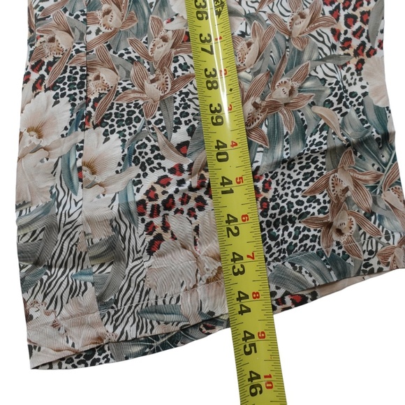 Revolve Lita by Ciara Fluid Print Tie Waist Pants in Animal Floral Milk size XXS - Picture 5 of 11